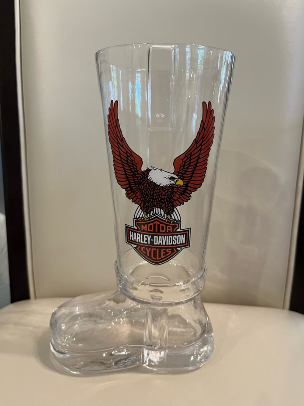 Harley-Davidson Bar & Shield Eagle German Glass Beer Boot HDL-18727 Man Cave